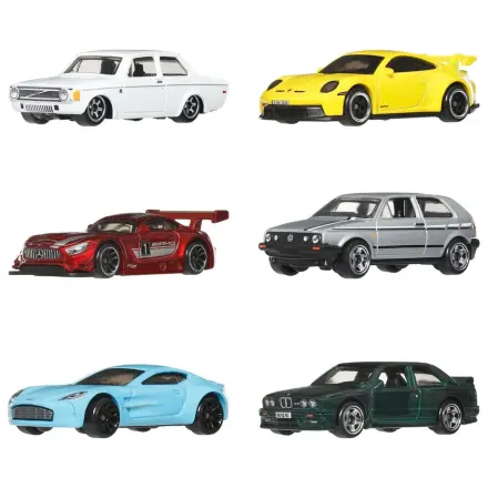 Hot Wheels Silver Series Die-Cast Fahrzeug 6er-Pack 1/64 Euro Style Produktfoto