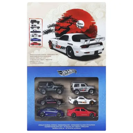 Hot Wheels Silver Series Die-Cast Fahrzeug 6er-Pack 1/64 Streets of Japan Produktfoto