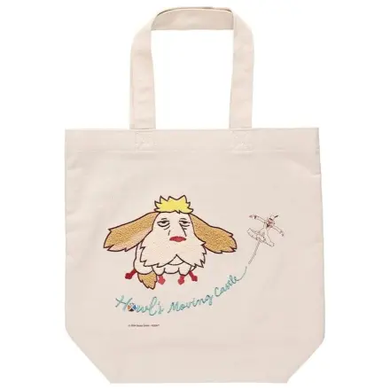 Howl's Moving Castle Tote Bag Bestickung Canvas Flying Heen Produktfoto