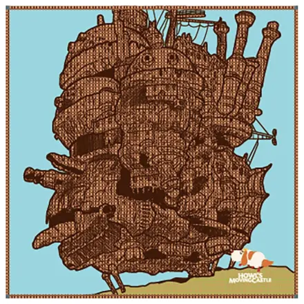Howl´s Moving Castle Imabari Taschentuch Hauru's Castle 40 x 40 cm Produktfoto
