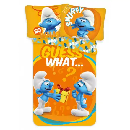The Smurfs Kinder Bettwäsche-Set 100x135 cm, 40x60 cm Produktfoto