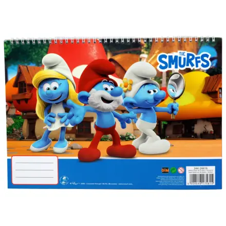 Smurfs Village A/4 Spiral-Skizzenbuch 40 Seiten mit Stickern Produktfoto