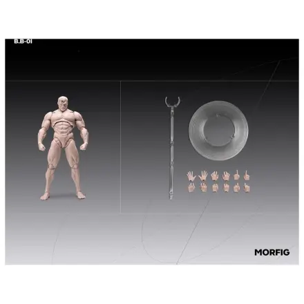 Inart Actionfigur 1/12 Blank Male Körper Hautton 17 cm Produktfoto