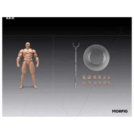 Inart Action Figur 1/12 Blank Male Body Weiß 17 cm Produktfoto