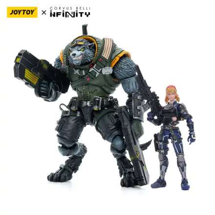 Infinity Actionfiguren 1/18 Ariadna Equipe Mirage-5 Sergent Duroc & Lieutenant Margot Berthier Produktfoto