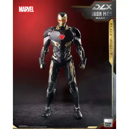 Infinity Saga DLX Action Figur 1/12 Iron Man Mark 50 (Black X Gold) 17 cm termékfotója