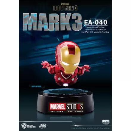 Iron Man 3 Egg Attack Figur Schwebe-Modell Iron Man Mark III The First Ten Years Edition 16 cm termékfotója