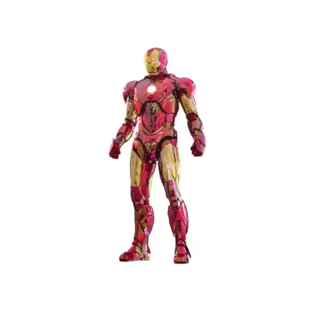Iron Man Movie Masterpiece Diecast Action Figur 1/6 Iron Man Mark VI (Fractal Armor) Hot Toys Exclusive 33 cm Produktfoto