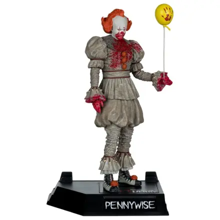 It Welcome to Derry Movie Maniacs Figur Pennywise (Bloody) 16 cm Produktfoto
