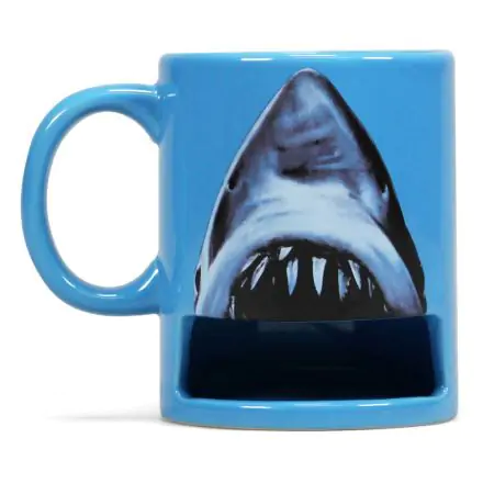 Der weiße Hai Tasse mit Keksfach Produktfoto