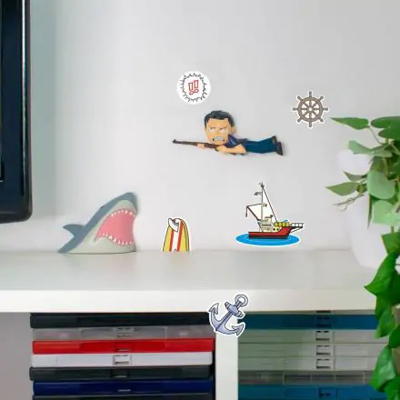 Jaws Comic On´s Wall decoration Bruce and Quint Produktfoto