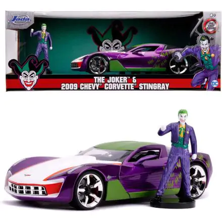 DC comics Joker Chevy Corvette Stingray 2009 car + Figur set Produktfoto
