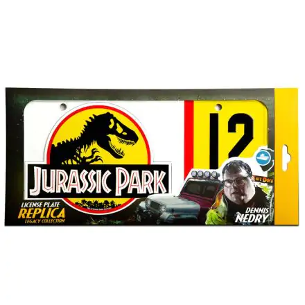Jurassic Park Replica 1/1 Dennis Nedry Nummernschild Produktfoto