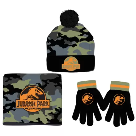 Jurassic Park Paket mit Schal, Mütze und Handschuhen für Kinder termékfotója