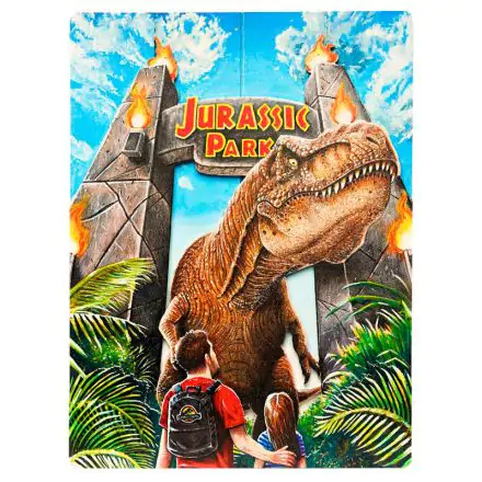 Jurassic Park WoodArts 3D hölzerne Wandkunst Rex Attack 30 x 40 cm Produktfoto