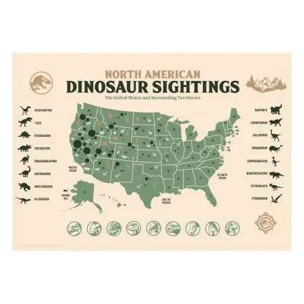 Jurassic World Kunstdruck Dinosaur Sightings Limited Edition 42 x 30 cm Produktfoto