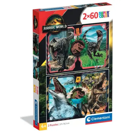 Jurassic World Danger Zone 2x60 Teile Puzzle Produktfoto