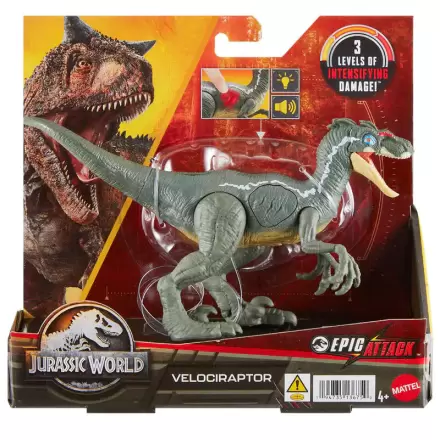 Jurassic World Epic Attack Velociraptor Figur 10cm Produktfoto
