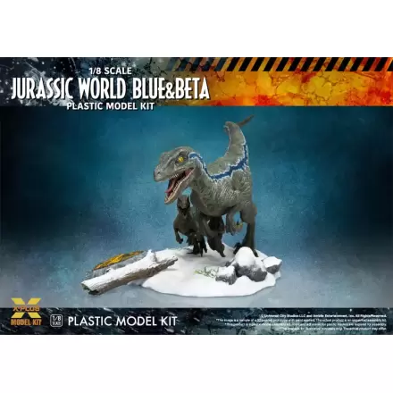 Jurassic World Plastic Model Kit 1/8 Dominion Velociraptor Blue & Beta 40 cm termékfotója