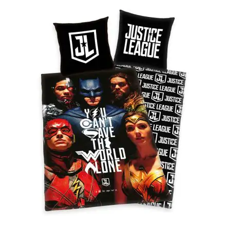 Justice League Bettwäsche You Can´t Save The World Alone 135 x 200 cm / 80 x 80 cm Produktfoto