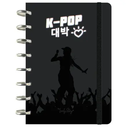 K-Pop Black A5 Notizbuch Produktfoto