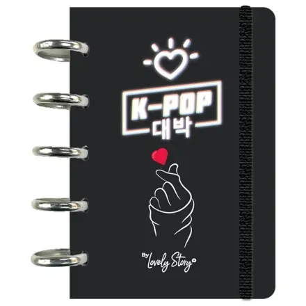 K-Pop Black A6 Notizbuch Produktfoto