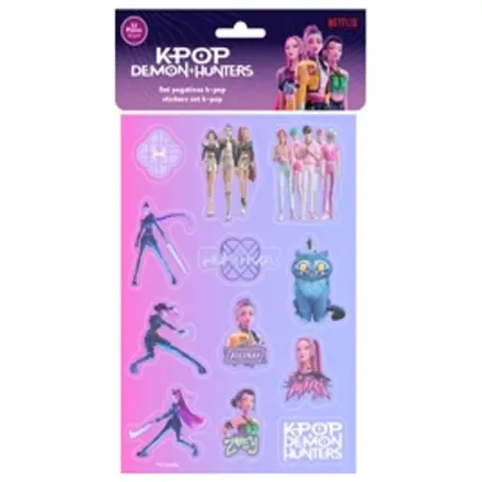 K-Pop Demon Hunters Sticker Set (12 Stück) Produktfoto