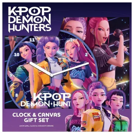 K-pop Demon Hunters Uhr & Leinwand Geschenkset Produktfoto