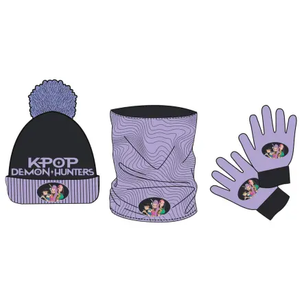 K-Pop Demon Hunters Hut, Halsband und Handschuhe Set Produktfoto