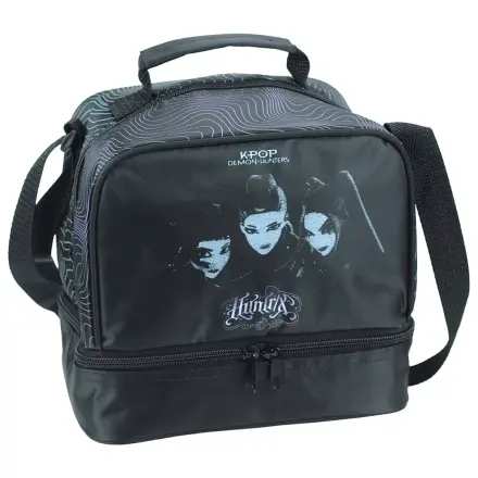 K-pop Demon Slayers Schwarze thermische Lunchtasche 21 cm Produktfoto