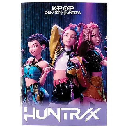 K-pop Demon Hunters Singers A4 liniertes Notizbuch 50 Blatt Produktfoto