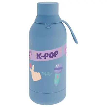 K-Pop Petrol Blue Thermosflasche 500ml Produktfoto