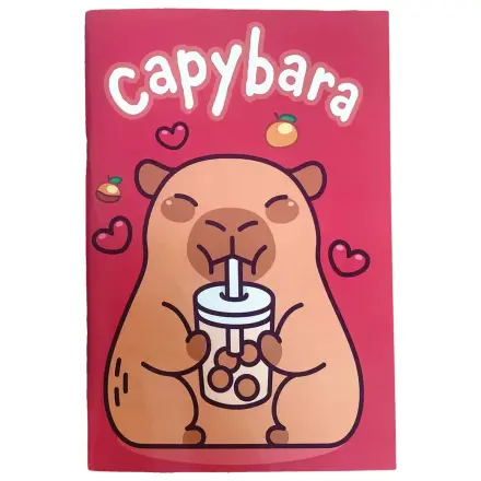 Capybara Drink B/5 liniertes Notizbuch 40 Blatt Produktfoto