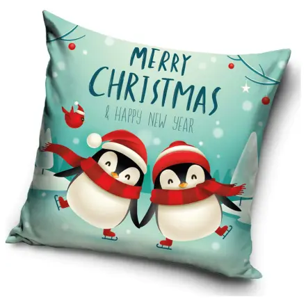 Weihnachts-Pinguine Kissenbezug Produktfoto