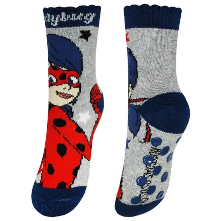 Miraculous: Tales of Ladybug & Cat Noir Adventures Grey Kid Dicke Anti-Rutsch-Socken 31/34 Produktfoto
