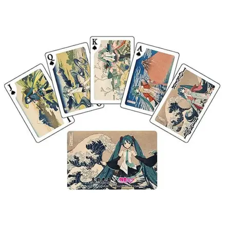 Katsushika Hokusai x Hatsune Miku Spielkarten Produktfoto