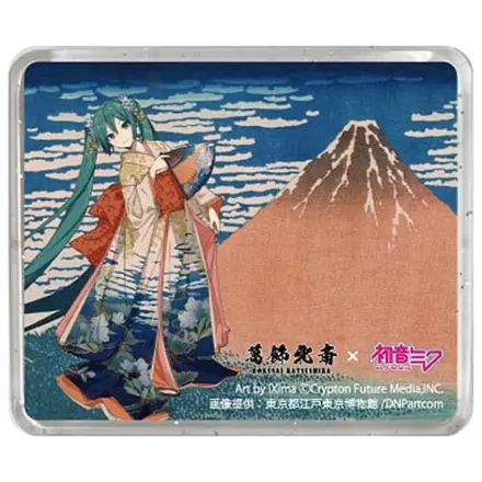 Katsushika Hokusai x Hatsune Miku 3D Magnet Dreiunddreißig Ansichten des Berges Fuji Fine Wind, Clear Morning Produktfoto
