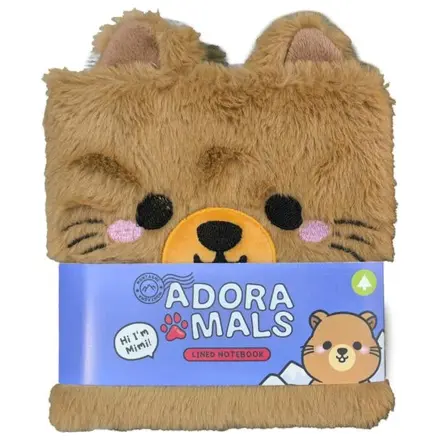 KAWAII Adoramals Mimi the Marmot Premium Fluffy Notizbuch Produktfoto