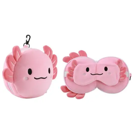 KAWAII Axolotly Kissen mit Schlafmaske Produktfoto