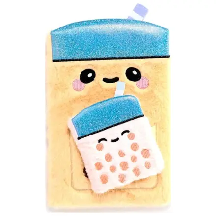 KAWAII Boba the Bubble Tea Premium flauschiges Notizbuch + 1 Mini Produktfoto