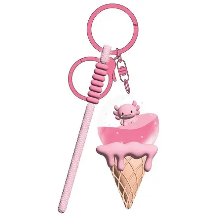 KAWAII Eiscreme Axolotl Schlüsselanhänger Produktfoto