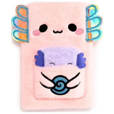 Kawaii Maddie the Axolotl Premium flauschiges Notizbuch + 1 Mini Produktfoto