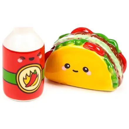 Kawaii Taco & Sauce Salz- und Pfefferstreuer Set Produktfoto