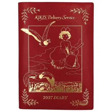 Kiki's Delivery Service Tagebuch Kiki auf ihrem Besen rot-goldene Folie Produktfoto