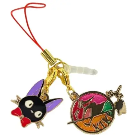 Kiki's Delivery Service Schlüsselanhänger Glasmalerei-Stil Jiji Gold Produktfoto