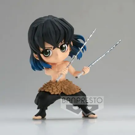 Demon Slayer Kimetsu no Yaiba Q Posket Mini Figur Inosuke Hashibira II Ver. A 13 cm Produktfoto