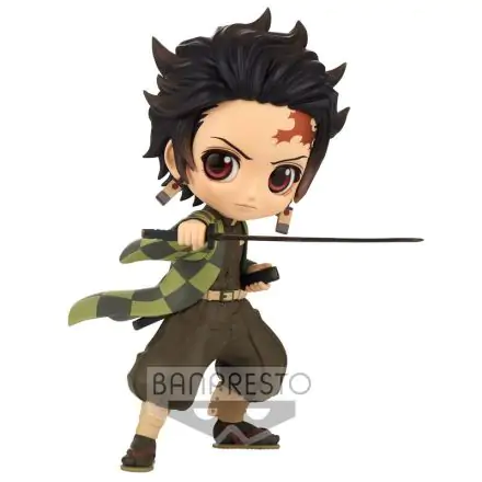 Demon Slayer Kimetsu no Yaiba Q Posket Minifigur Tanjiro Kamado III Ver. B 13 cm Produktfoto