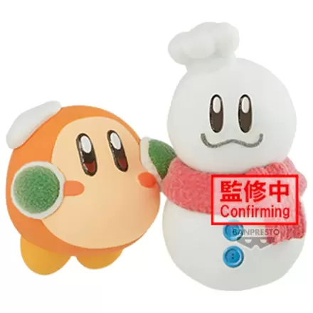 Kirby Play in the Snow Fluffy Puffy Mine Waddle Dee Figur 6 cm Produktfoto