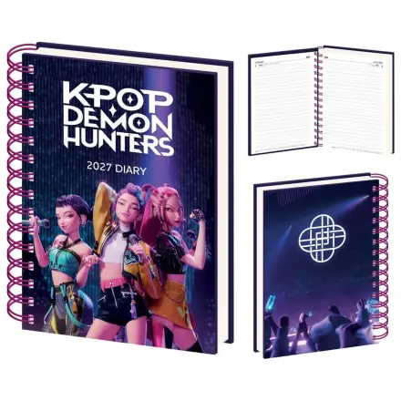KPop Demon Hunters A5 Spiralgebundenes Tagebuch 2027 Produktfoto