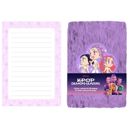 Kpop Demon Hunters Chibi A5 Plüsch-Notizbuch Produktfoto